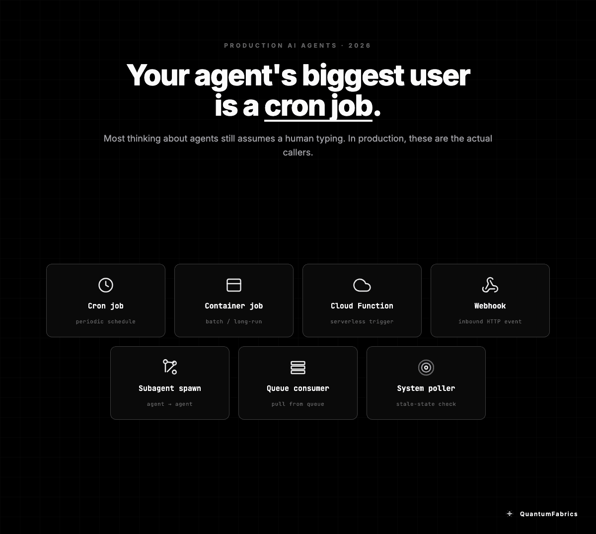 Your Agent's Biggest User Is a Cron Job